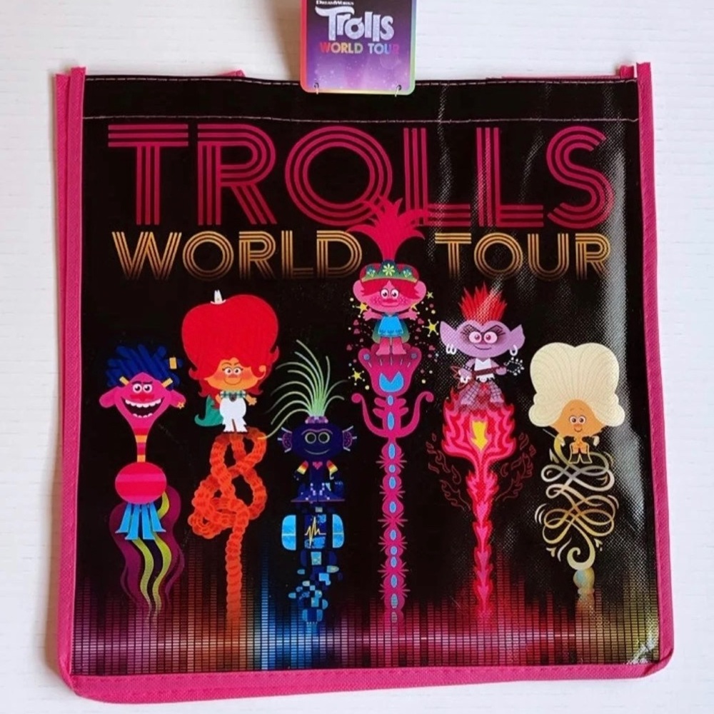 Trolls World Tour reusable tote bag